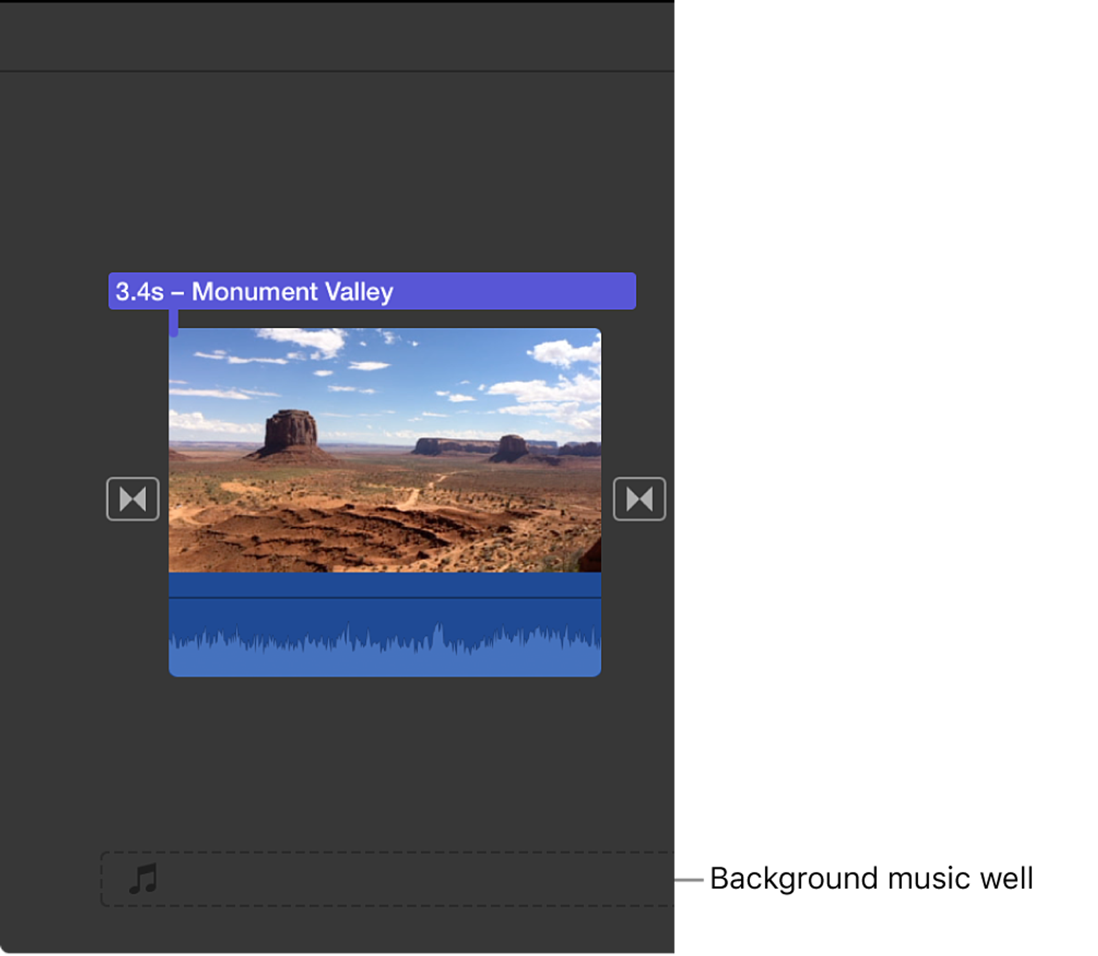 Placing audio in the background well is key when learning how to make music fade out in imovie.