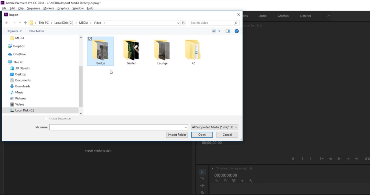 Learn how to add music to premiere pro by importing your audio file into the media bin.