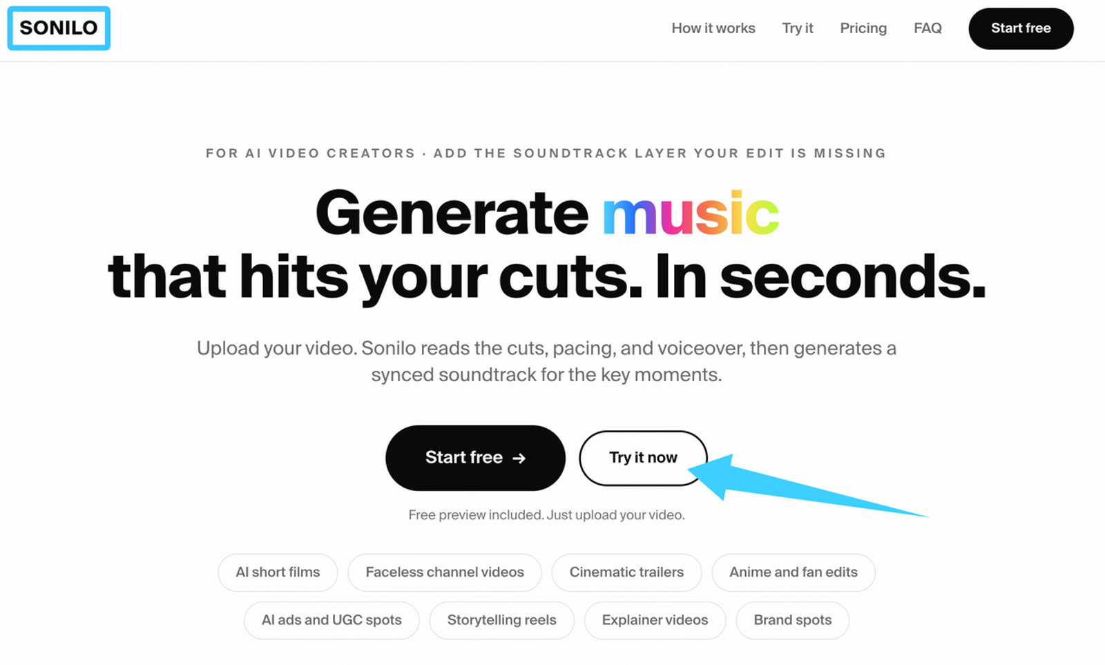 Use platforms like Sonilo to sync the best music types for riffusion or suno directly to your video cuts fast.