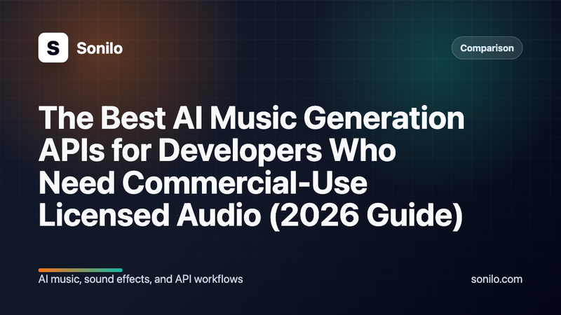 The Best AI Music Generation APIs for Developers Who Need Commercial-Use Licensed Audio (2026 Guide) cover image