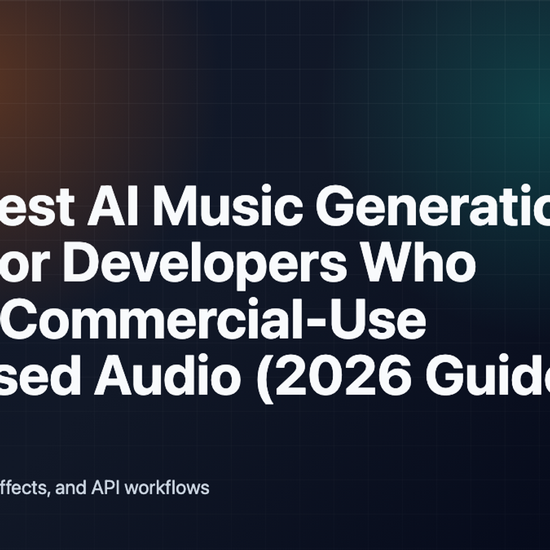 The Best AI Music Generation APIs for Developers Who Need Commercial-Use Licensed Audio (2026 Guide) cover image