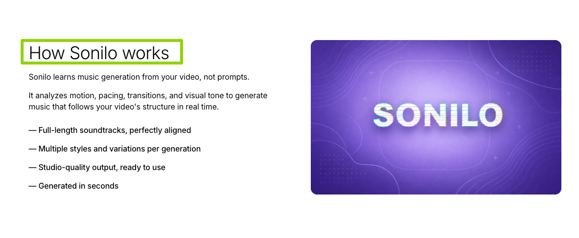 Try AI tools like Sonilo to generate tracks for how to add music to a video on android without copyright issues.