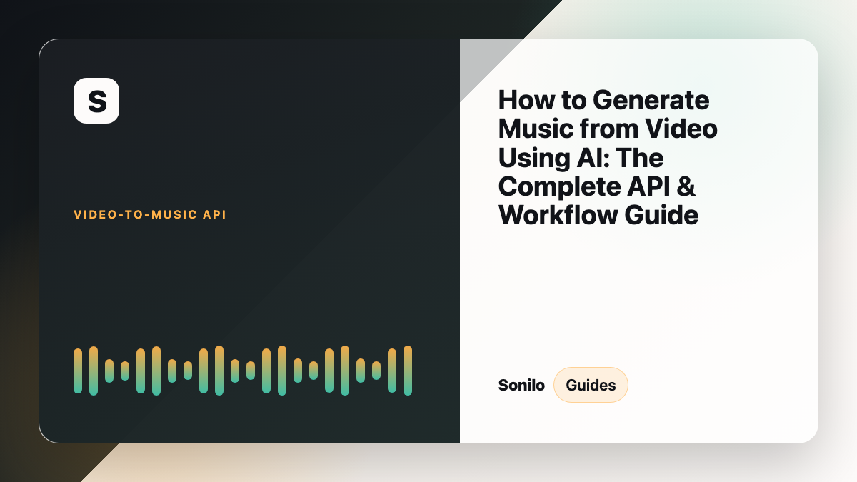 How to Generate Music from Video Using AI: The Complete API & Workflow Guide cover image
