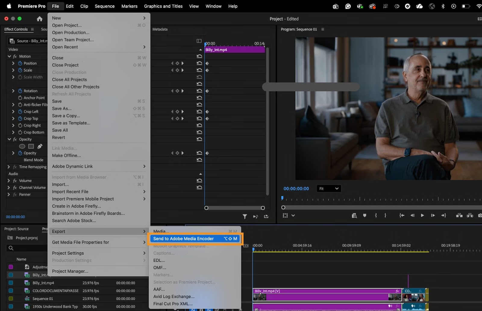 Finish learning how to add music to premiere pro by exporting your project via media encoder.