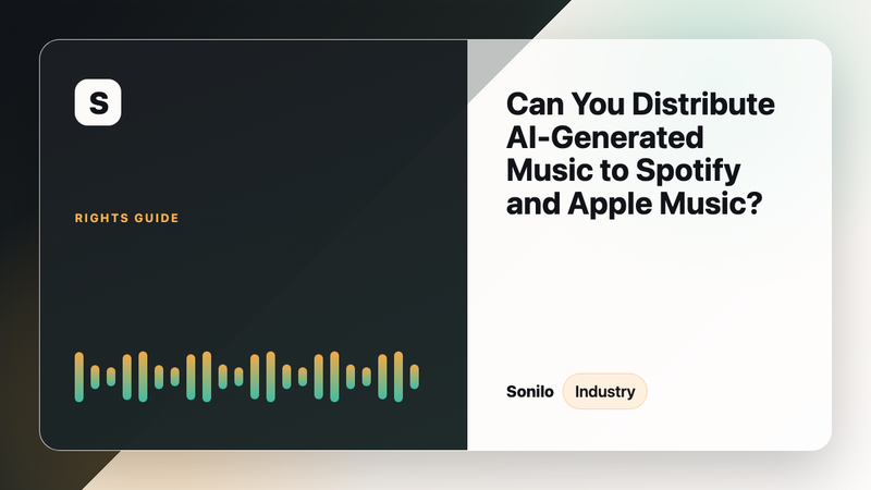 Can You Distribute AI-Generated Music to Spotify and Apple Music? cover image