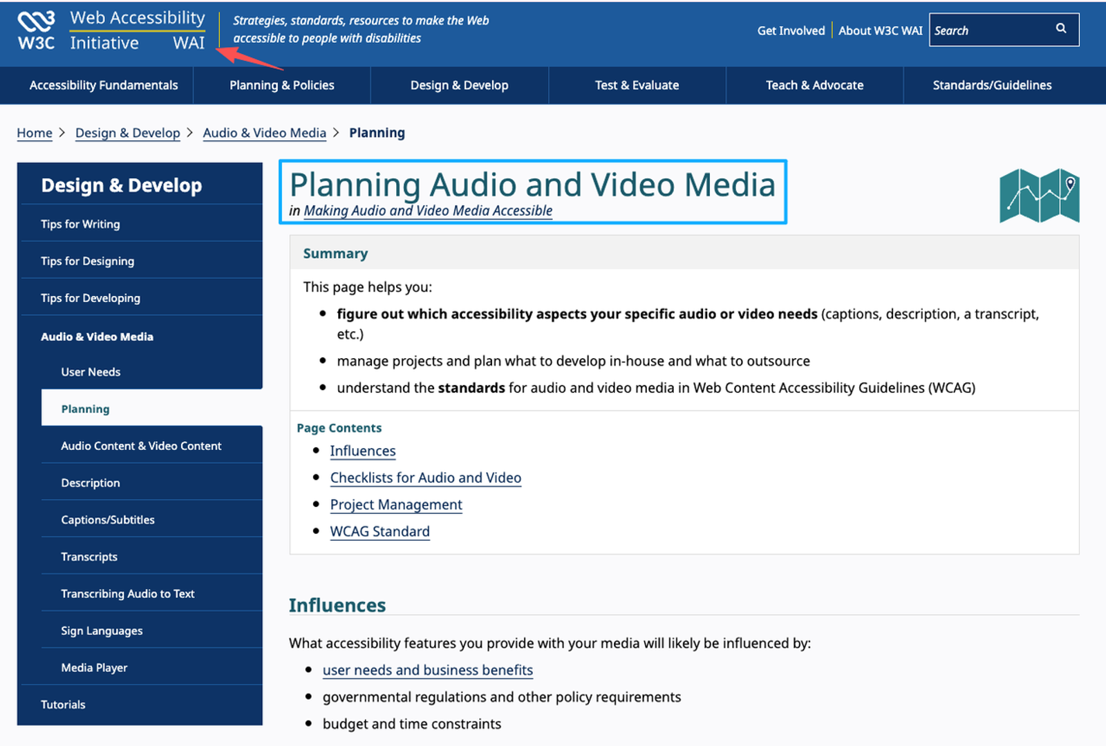 When figuring out how to add audio to a video, consider W3C accessibility guidelines to ensure inclusive media planning.