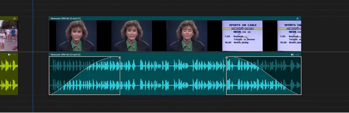 Apply a seamless premiere music fade out effect to the start and end of your timeline clips for polished audio.