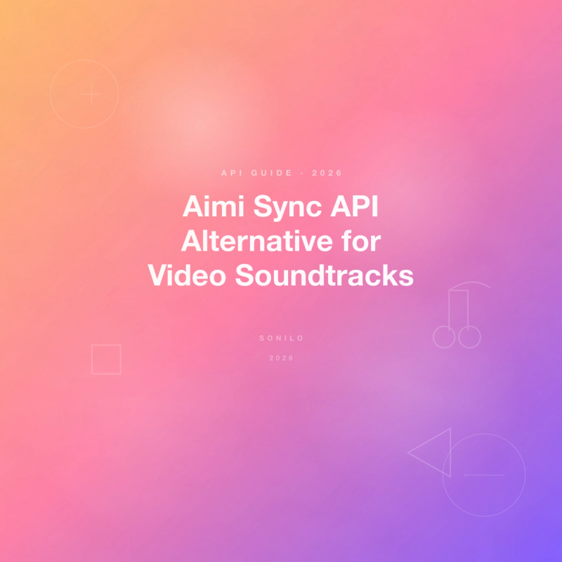 Aimi Sync API Alternative for Video Soundtracks cover image