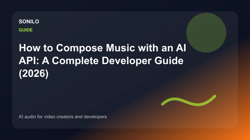 How to Compose Music with an AI API: A Complete Developer Guide (2026) cover image