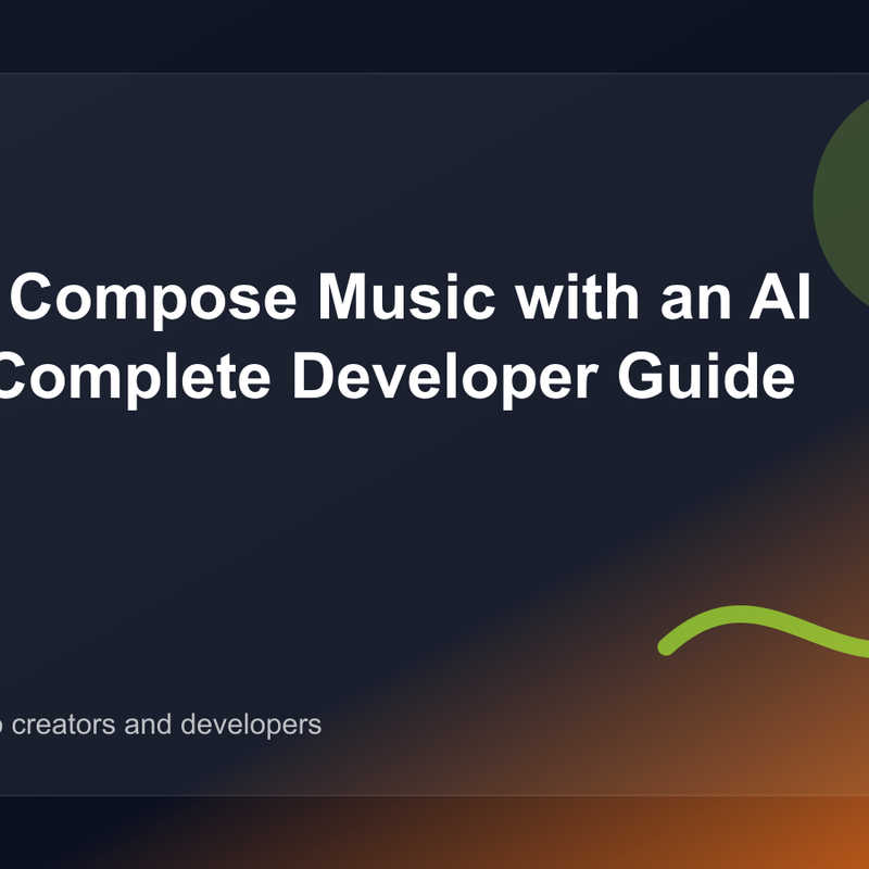How to Compose Music with an AI API: A Complete Developer Guide (2026) cover image