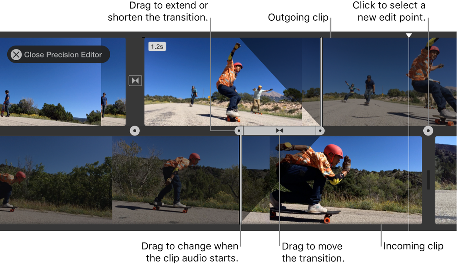 Using the precision editor helps refine timing after knowing how to make music fade out in imovie projects.