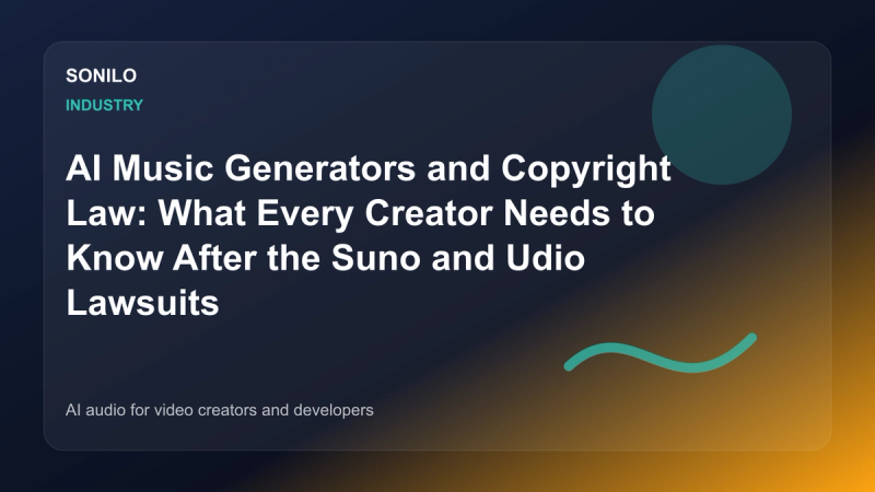 AI Music Generators and Copyright Law: What Every Creator Needs to Know After the Suno and Udio Lawsuits cover image