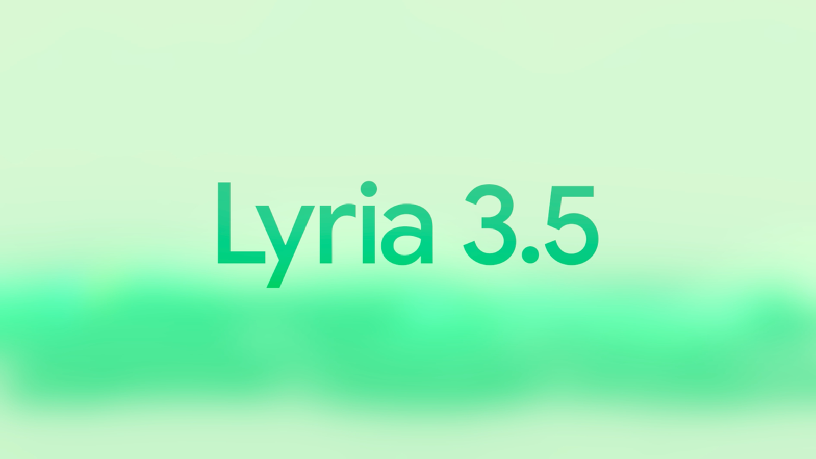  A simple green title card graphic used as a visual asset for a comprehensive Lyria 3.5 review and tutorial guide.