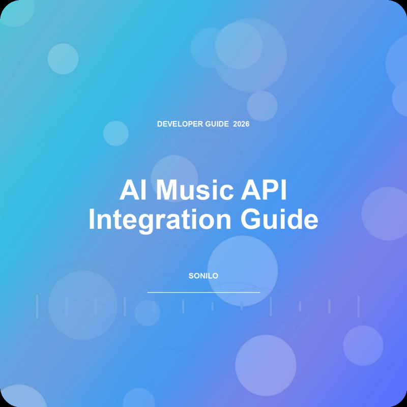 Sonilo blog cover for How to Evaluate and Integrate an AI Music API: A Developer Decision Guide