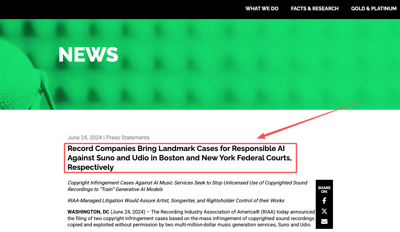 landmark copyright cases against Suno and Udio