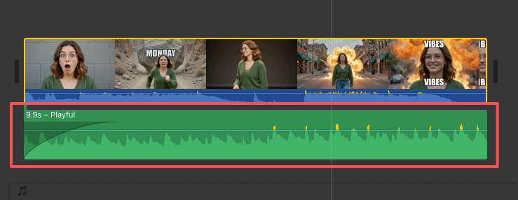 Master how to add audio to a video by editing timeline waveforms and adjusting volume levels for smooth sound transitions.