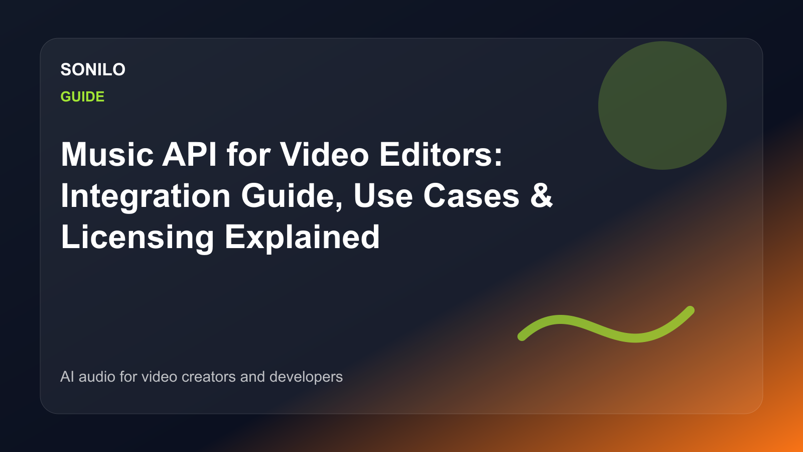 Music API for Video Editors: Integration Guide, Use Cases & Licensing Explained cover image