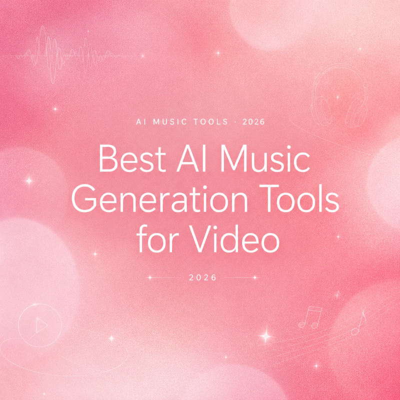 Title banner for the best ai music generation tools 2026 for video creators.