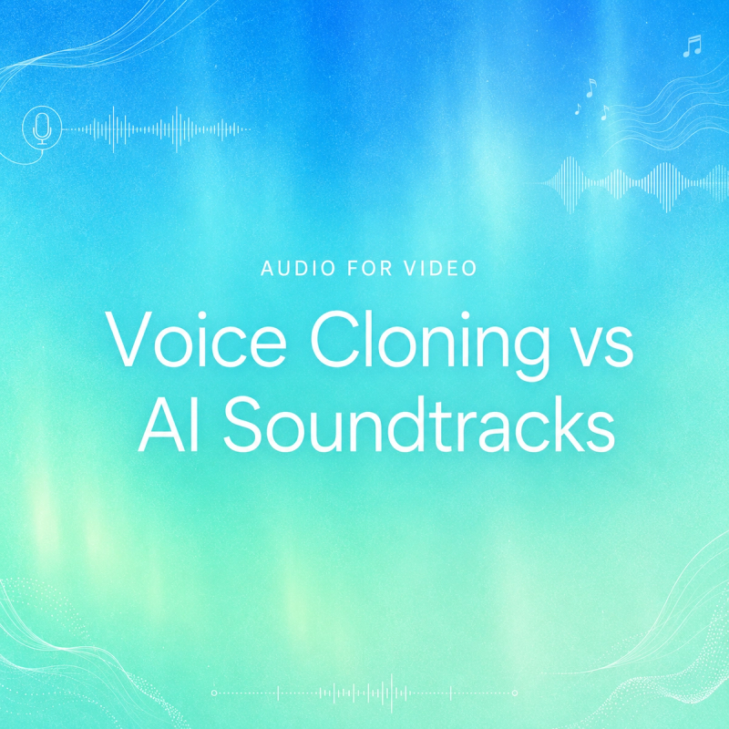 Voice Cloning vs AI Soundtracks for Video