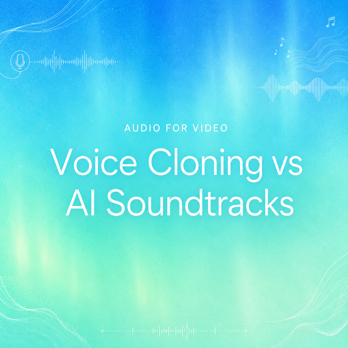 Voice Cloning vs AI Soundtracks for Video