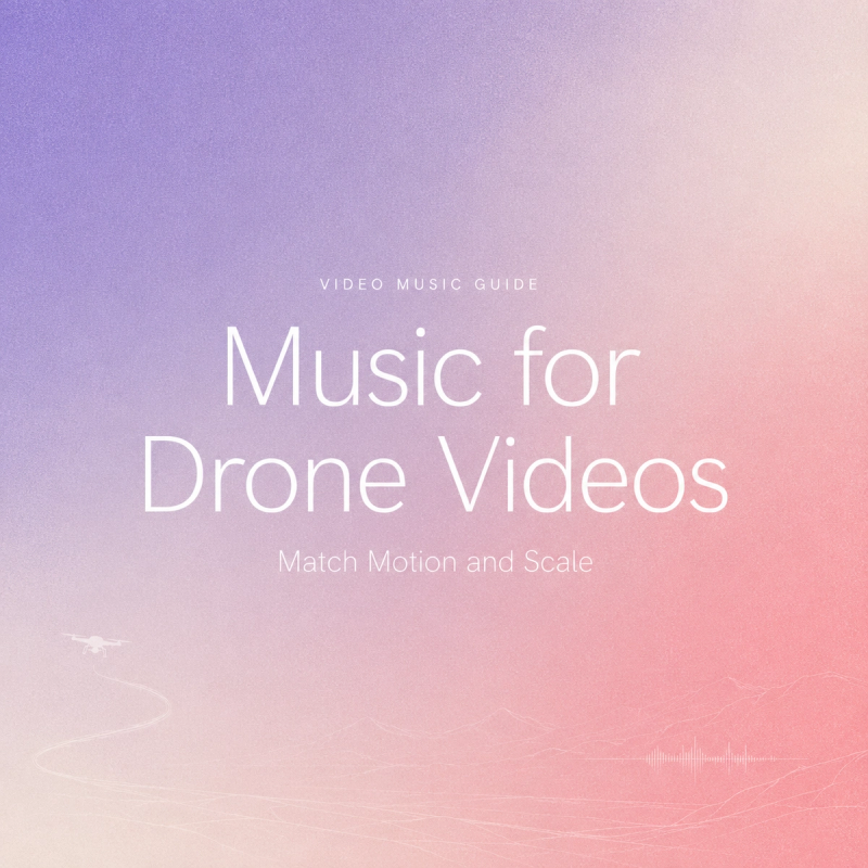 A comprehensive video music guide explaining how to choose the best music for drone videos by matching motion and scale.