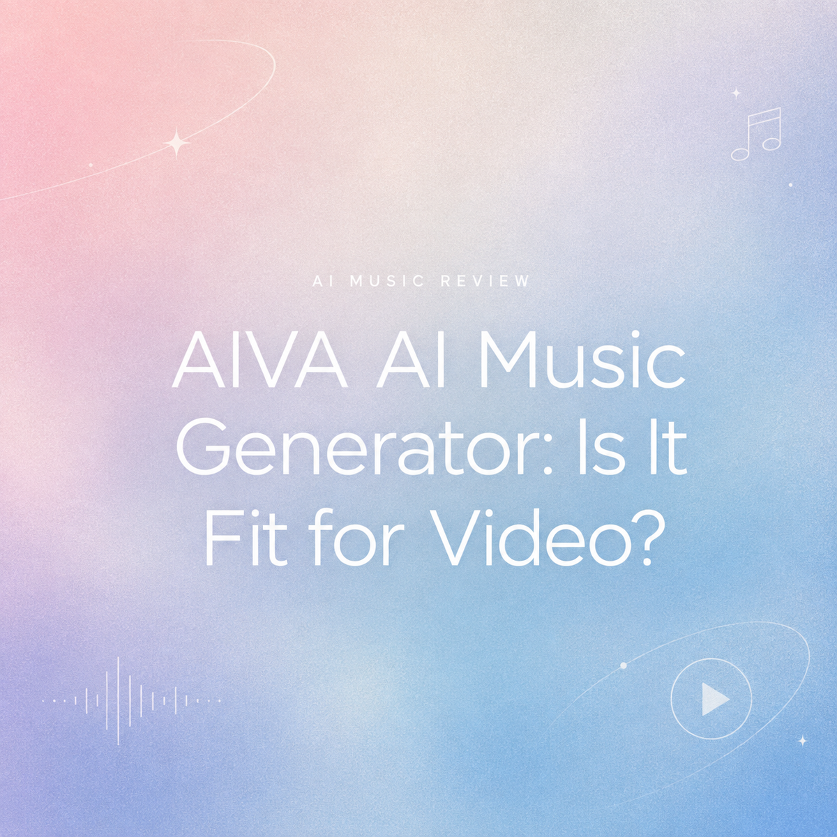 Discover if the AIVA AI music generator is fit for video creation in this comprehensive AI music review and guide.