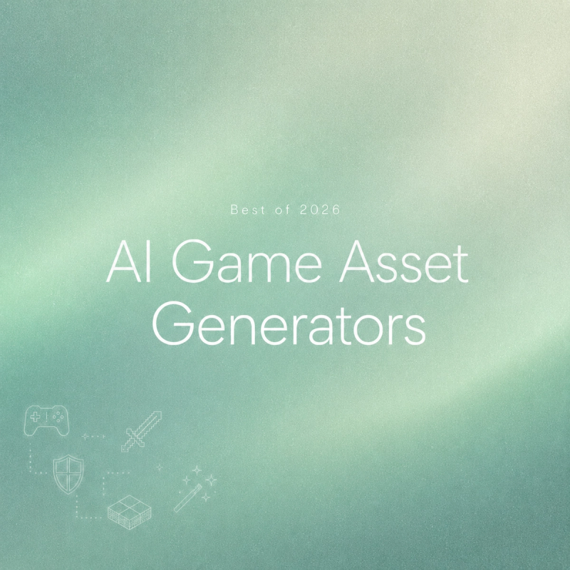 This visual showcases the Best AI Game Asset Generator options for 2026, highlighting top tools for game developers.