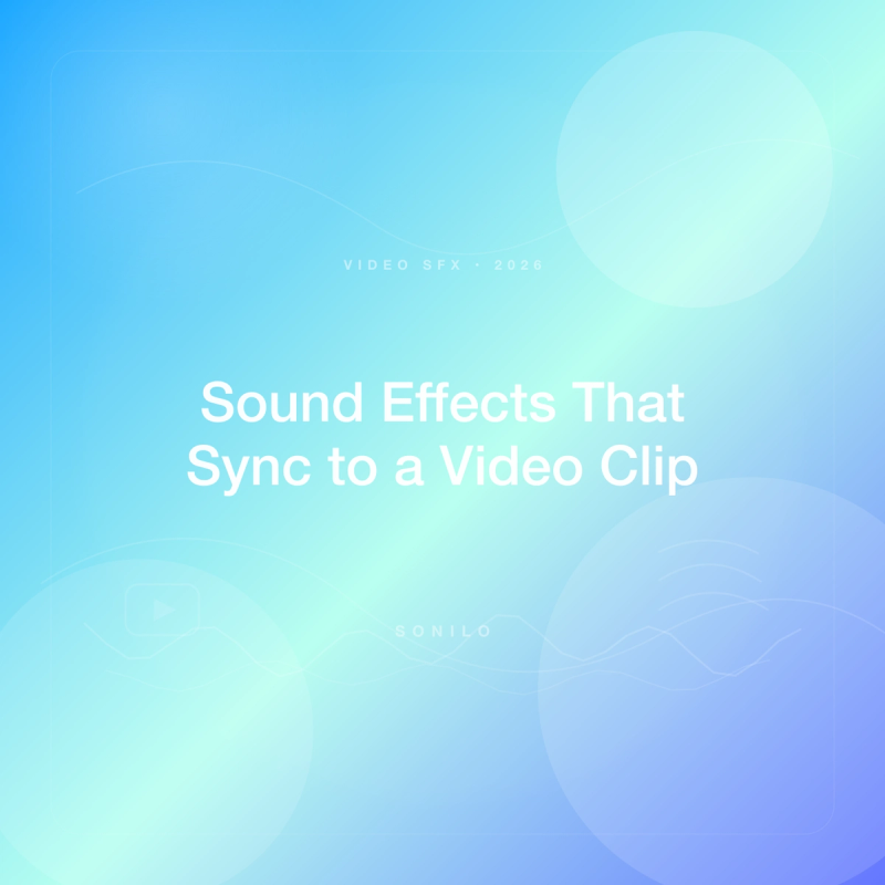 How to Generate Sound Effects That Sync to a Video Clip: Best AI Tools and Methods (2026) cover image