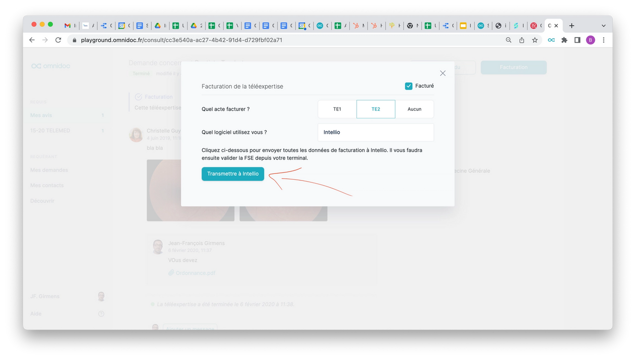 Transmettre à Intellio