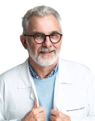 Photographie du Pr Betrand Richert, dermatologue au CHU Brugmann