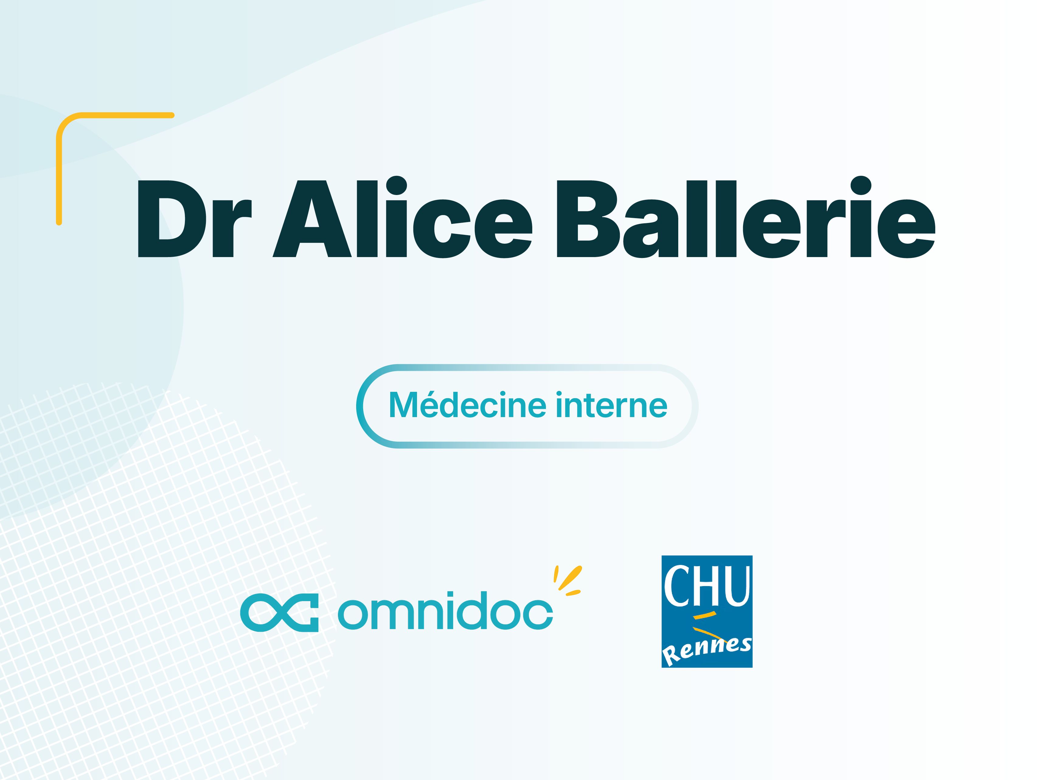 Visuel témoignage Dr Alice Ballerie du CHU de Rennes