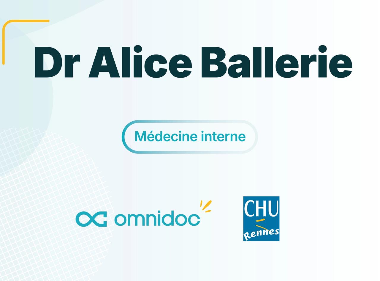 Visuel témoignage Dr Alice Ballerie du CHU de Rennes