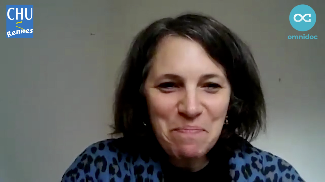Capture d'écran de l'interview du Dr Marie Costes du CHU de Rennes