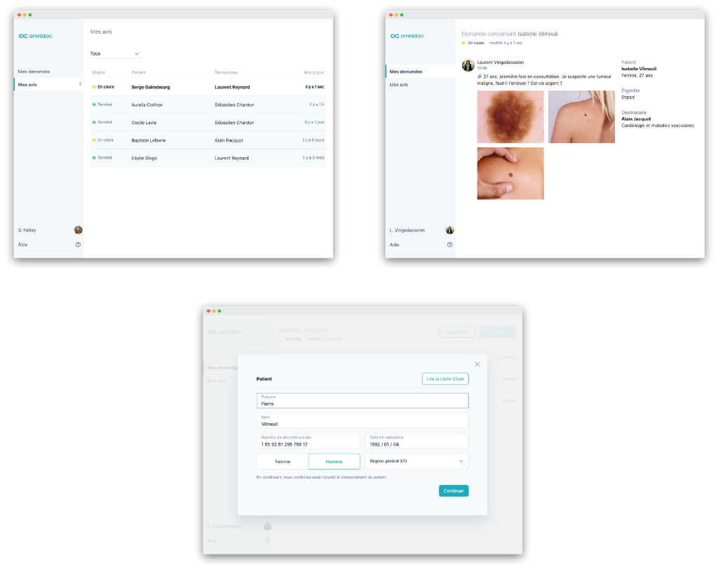 Demande avis téléexpertise - Omnidoc