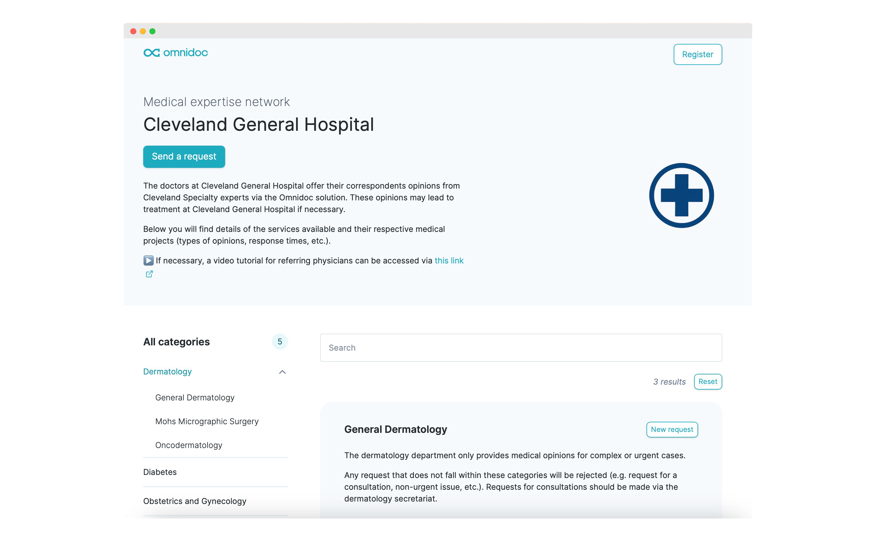 Example of eConsult network