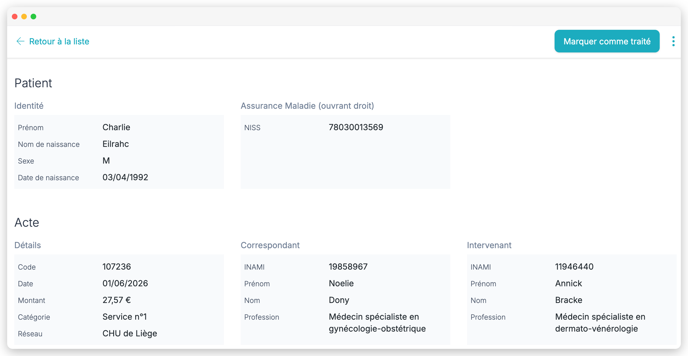 Omnidoc, solution de télé-expertise - Facturation et archivage du compte-rendu d'une télé-expertise