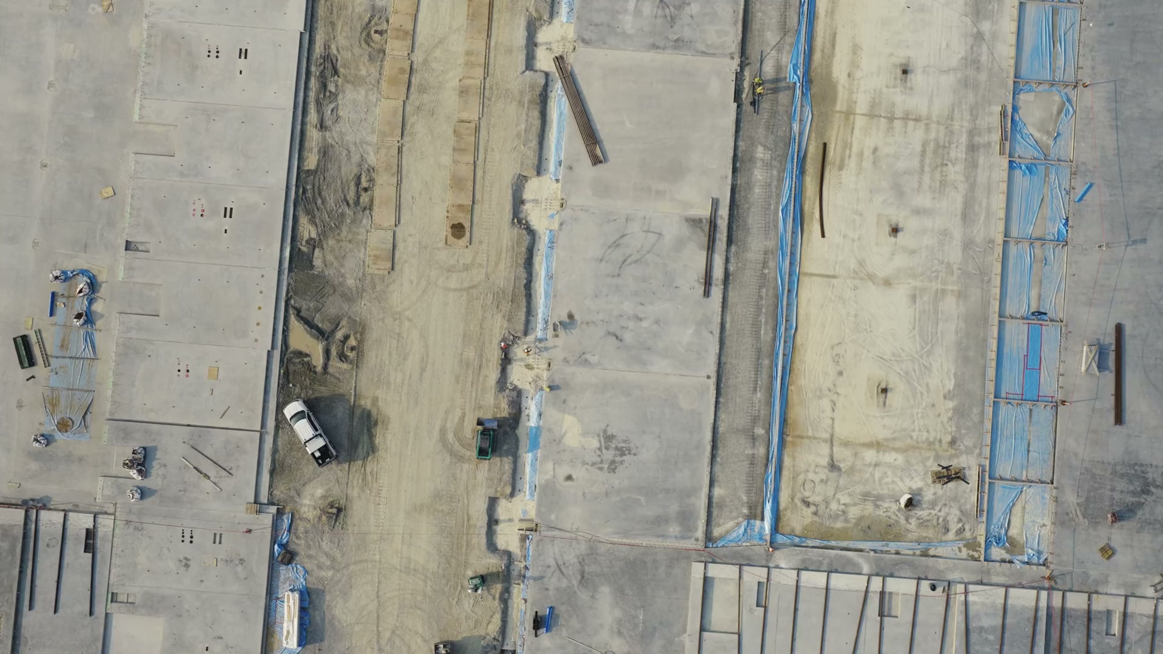 Drone view over the Benson site