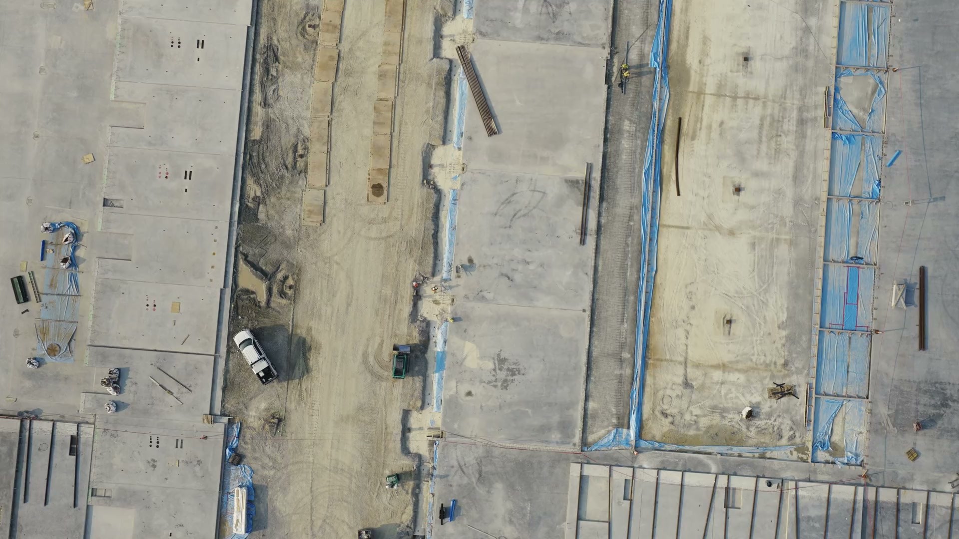 Drone view over the Benson site