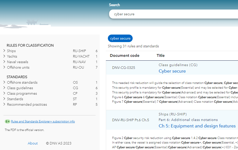 Rules And Standards Explorer | Veracity By DNV