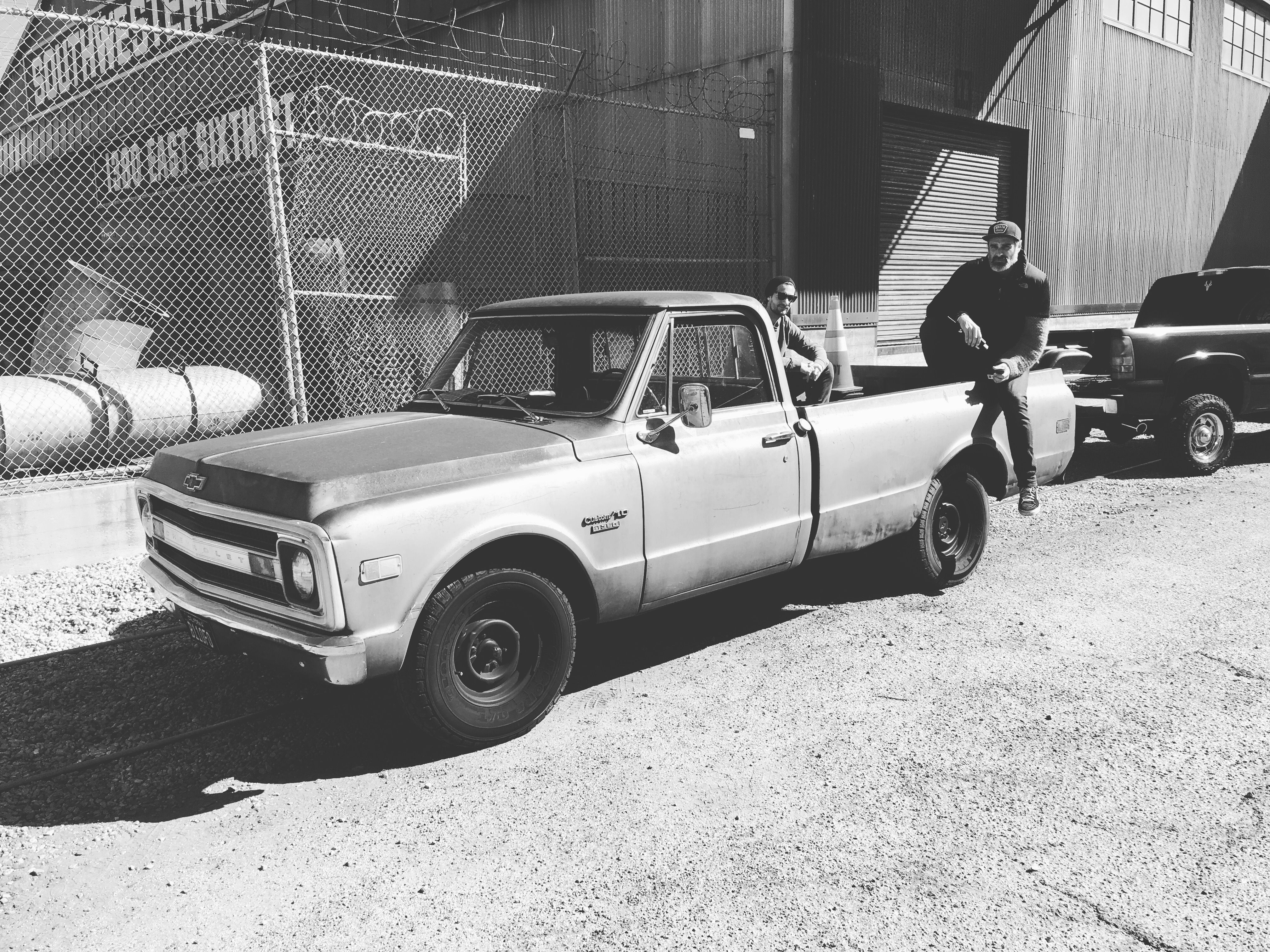 Yona and Tom photographed in Los Angeles on Louis´s wonderful Chevi truck.