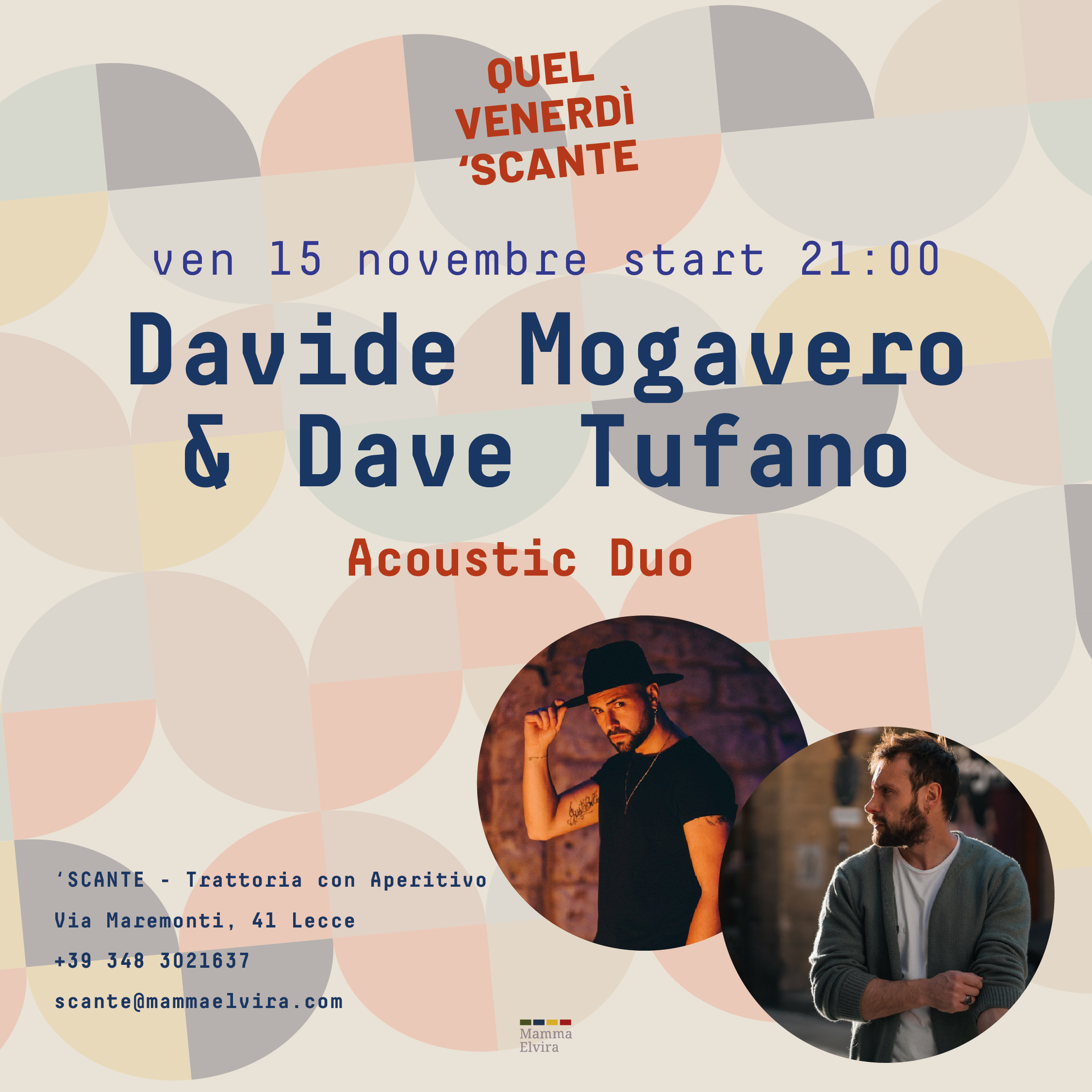 Dave Tufano e Davide Mogavero Acoustic duo live cover image