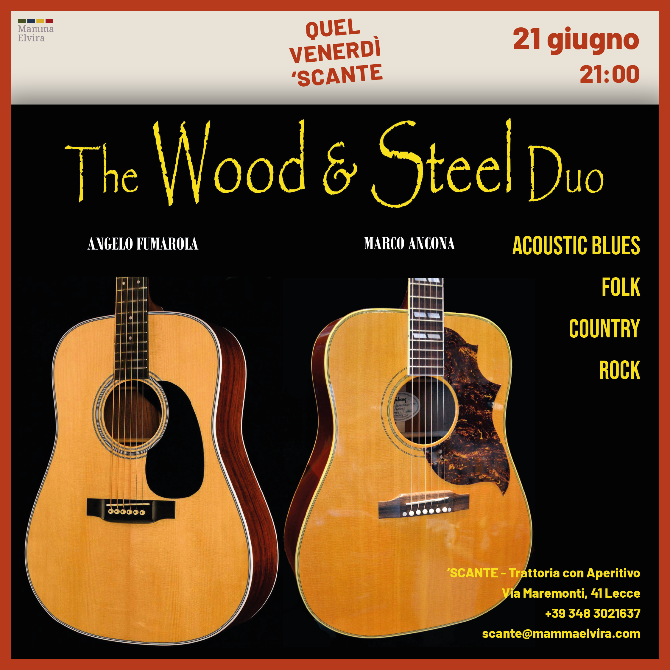 The Wood & Steel Duo live cover image