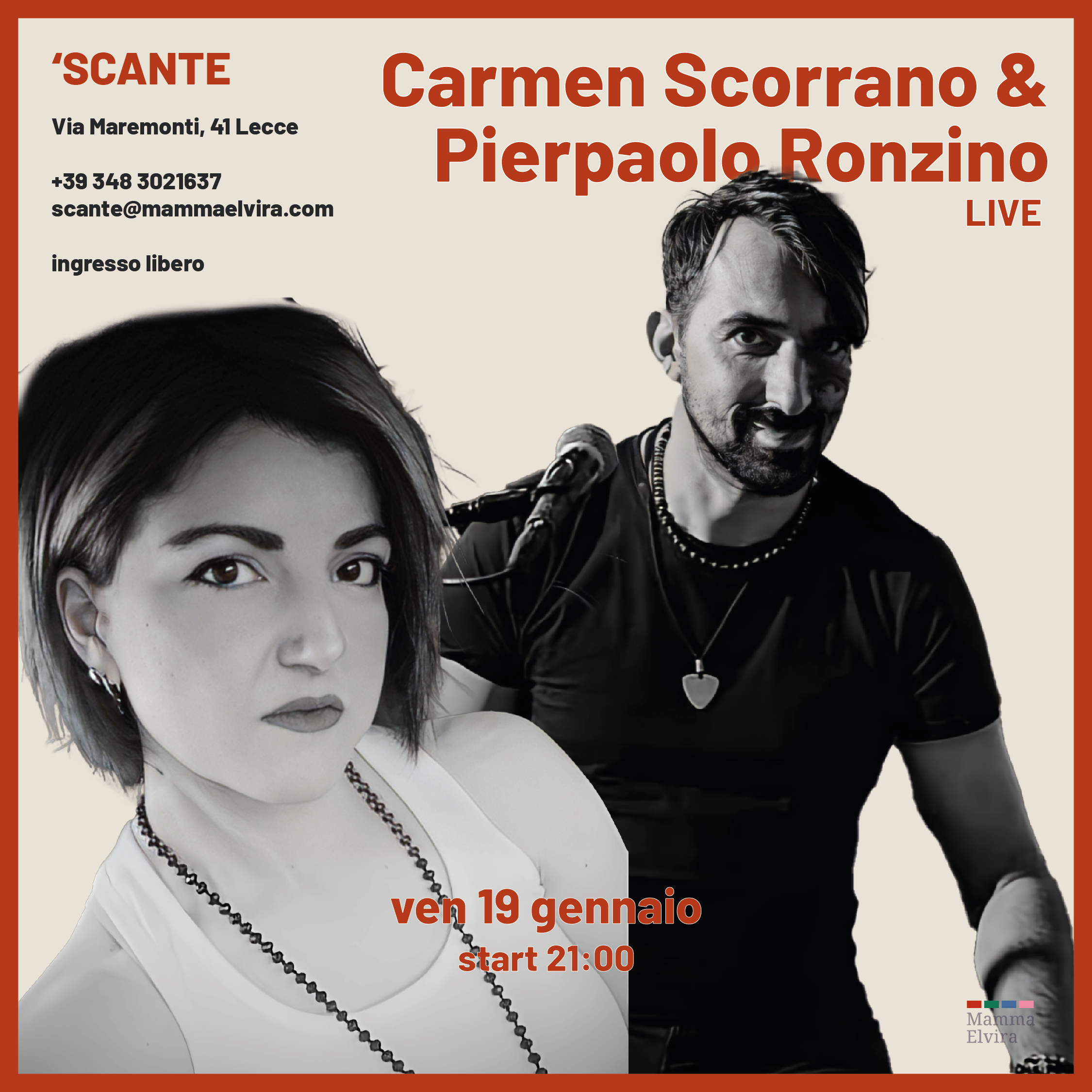Carmen Scorrano & Pierpaolo Ronzino Acoustic Live cover image