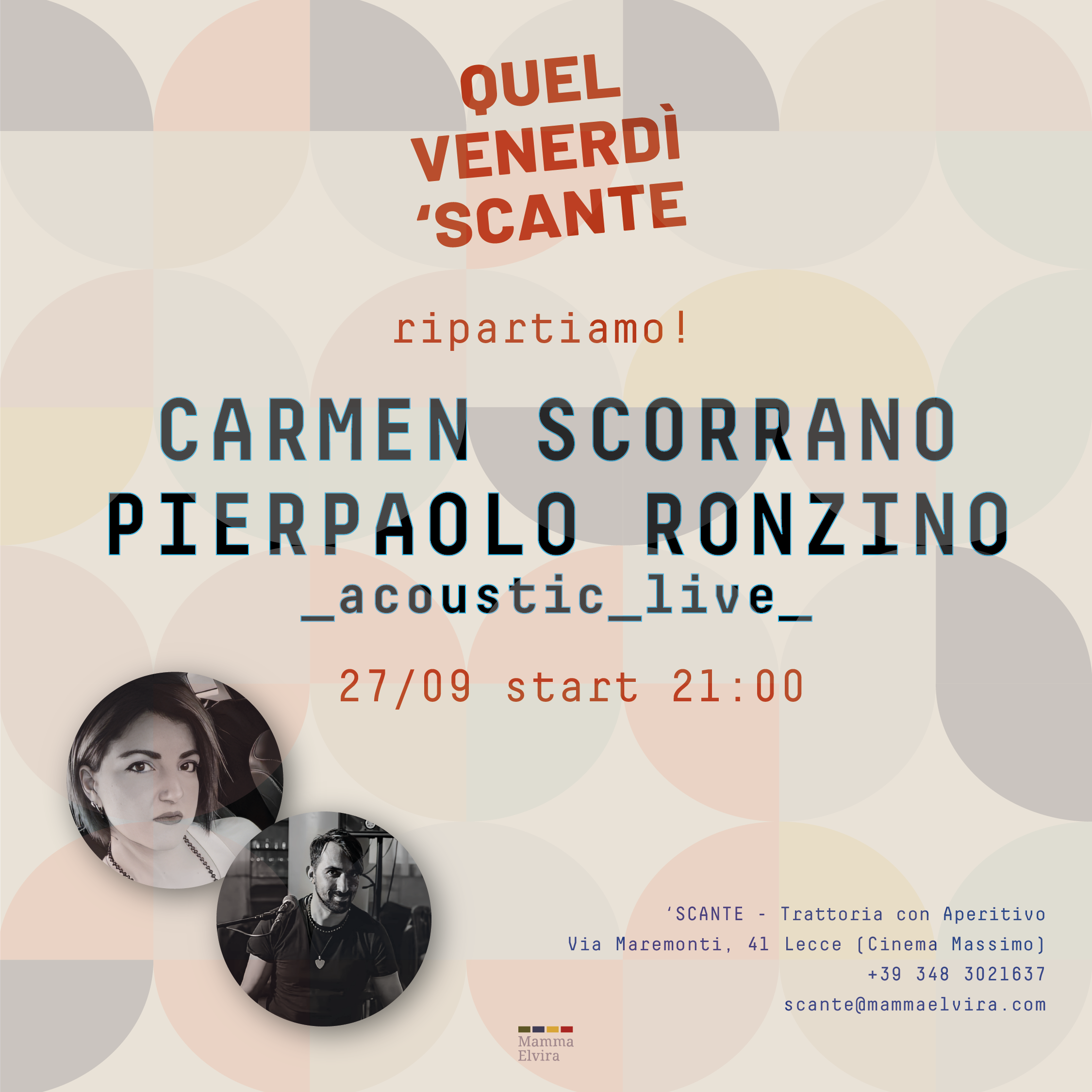 Ritorna Quel Venerdì 'Scante, Carmen Scorrano e Pierpaolo Ronzino cover image