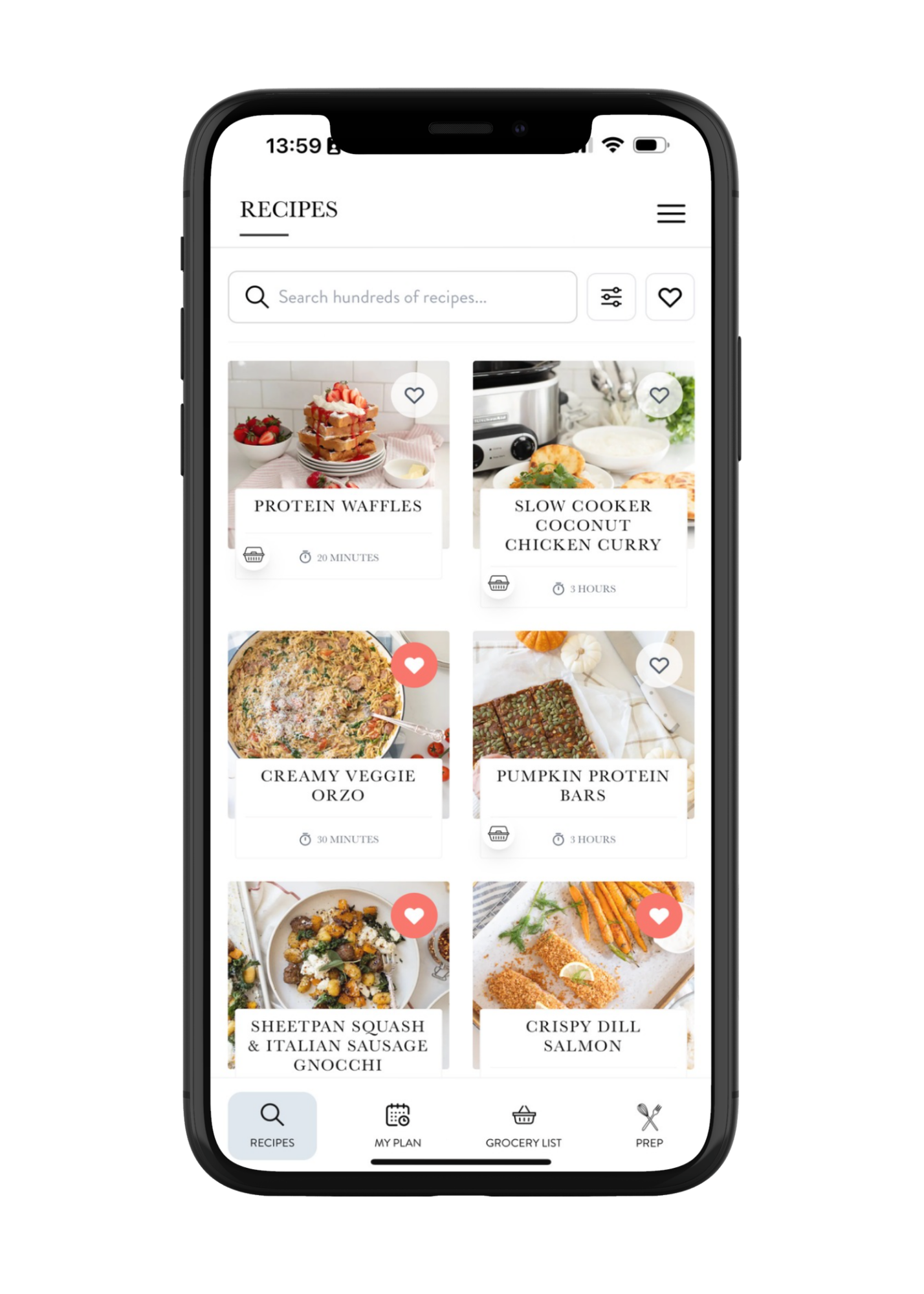 iphone showing fraiche table