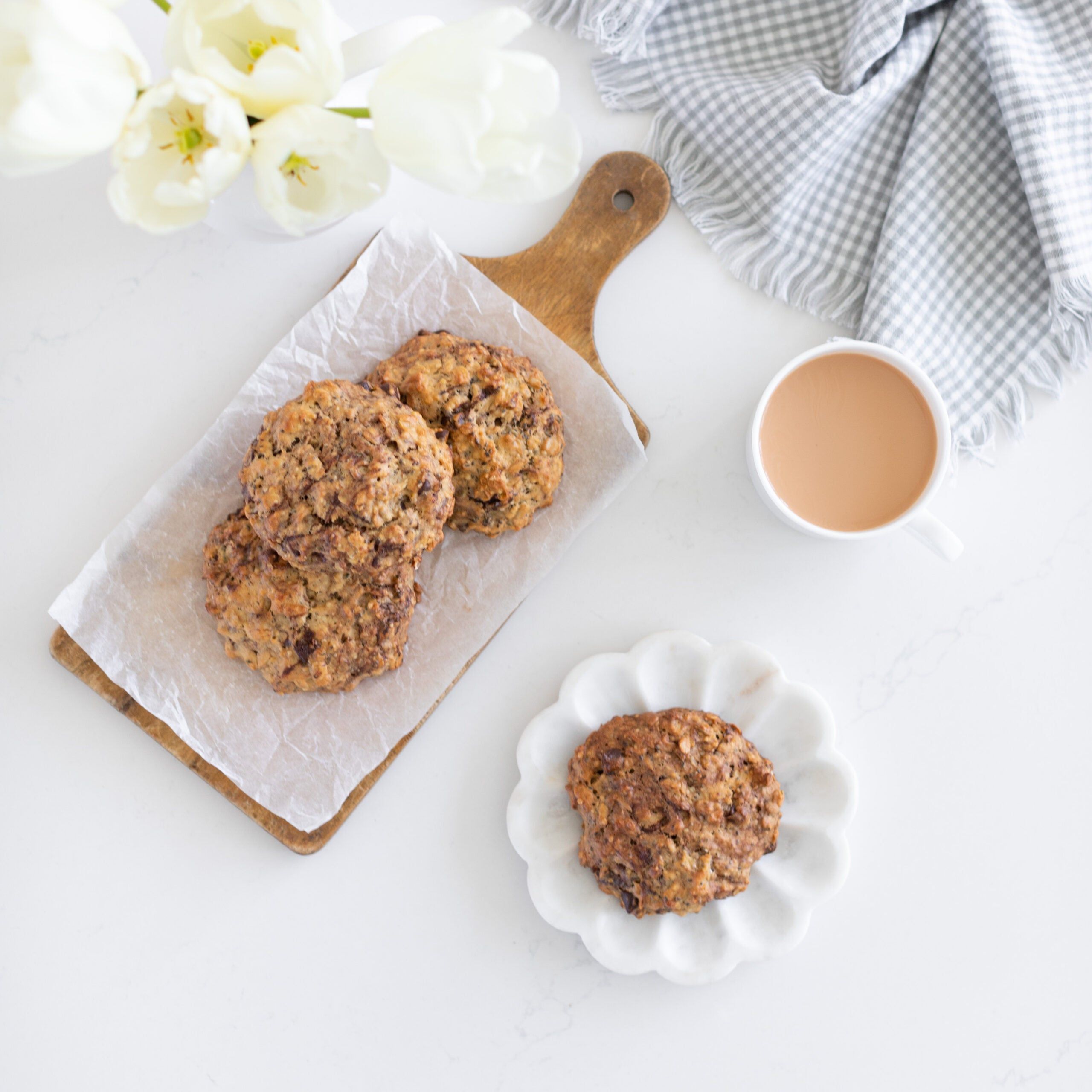 peanut butter banana breakfast cookies