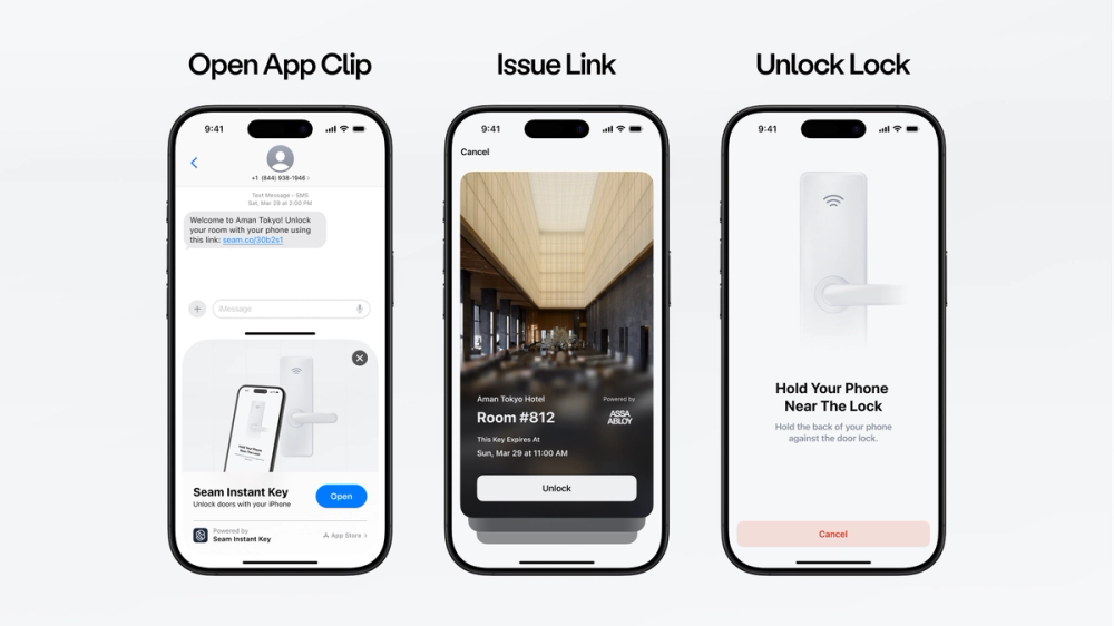 No app, no account, just tap to unlock.