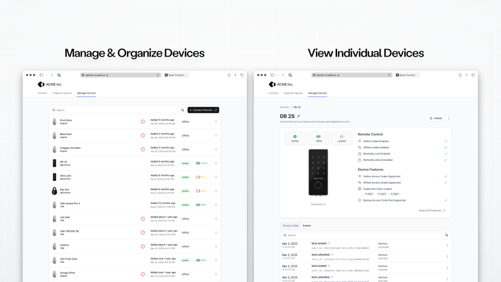 Manage and view devices using Customer Portal