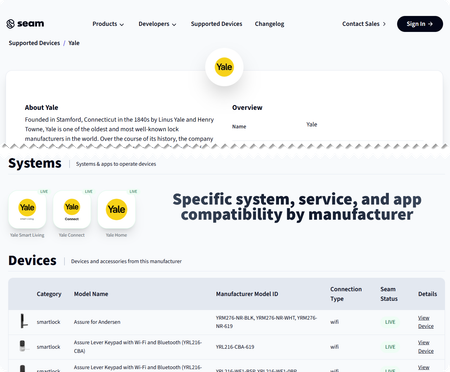 System, service, and app compatibility by manufacturer on our Supported Devices & Systems page
