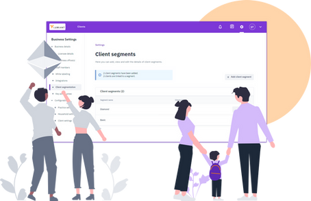 Introducing client segmentation: a new setting to deliver different experiences to different clients